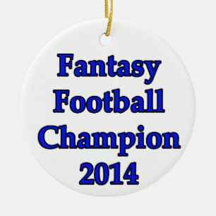 Fantasie-Fußball-Meister 2014 Keramik Ornament