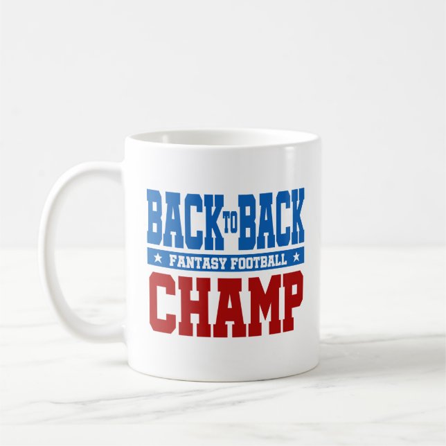 Fantasie-Fußball-Meister-Kaffee-Tassen-Geschenk Kaffeetasse (Links)
