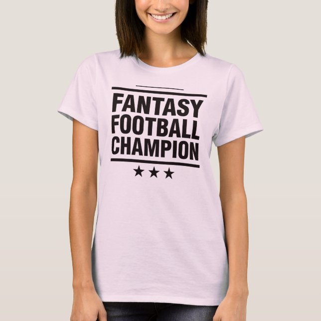 Fantasie-Fußball-Meister! T-Shirt (Vorderseite)