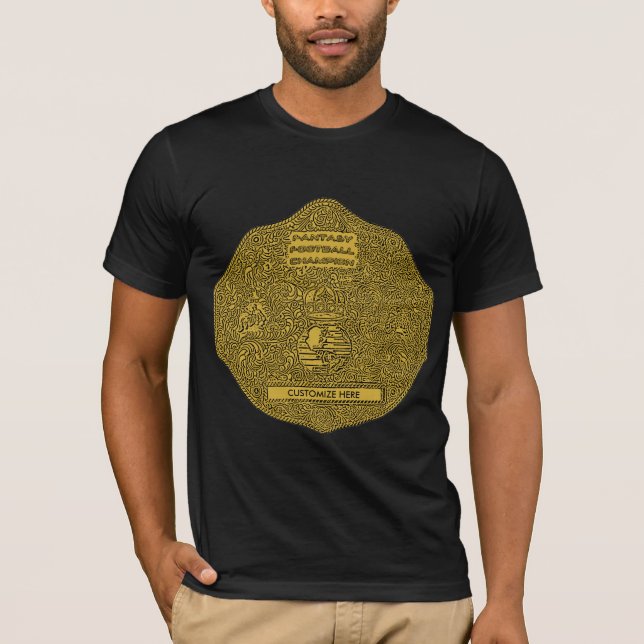 Fantasie-Fußball-Meister T-Shirt (Vorderseite)