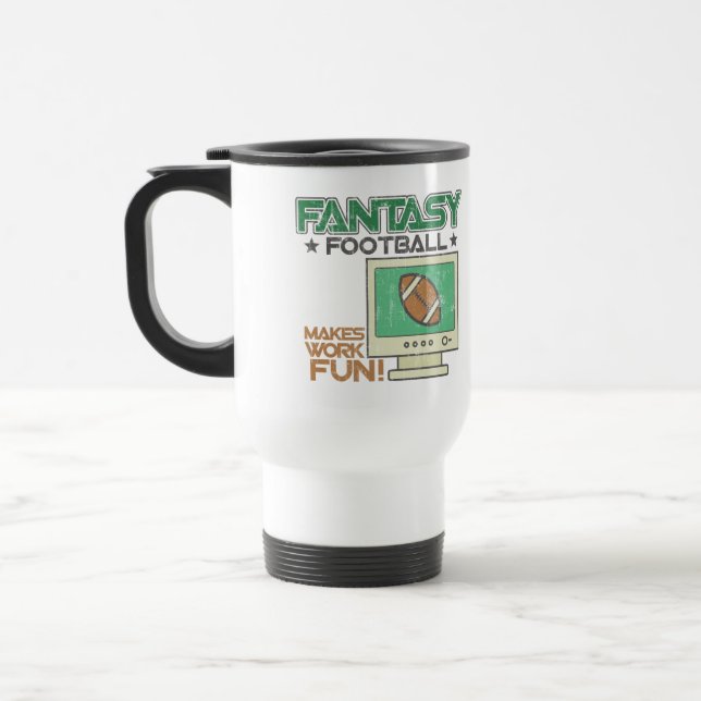 Fantasie-Fußball Reisebecher (Links)