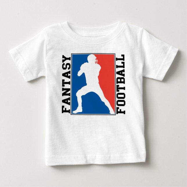 Fantasie-Fußball, rotes weißes und blaues Logo Baby T-shirt (Vorderseite)