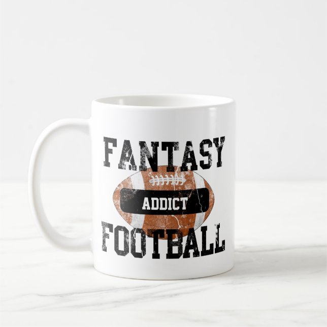 Fantasie-Fußball-Süchtiger Kaffeetasse (Links)