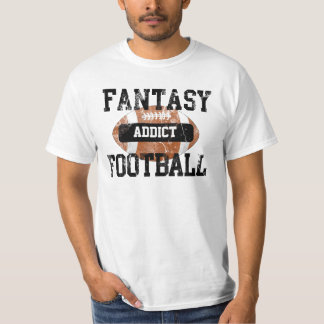 Fantasie-Fußball-Süchtiger, Schmutz-Uni-Art T-Shirt