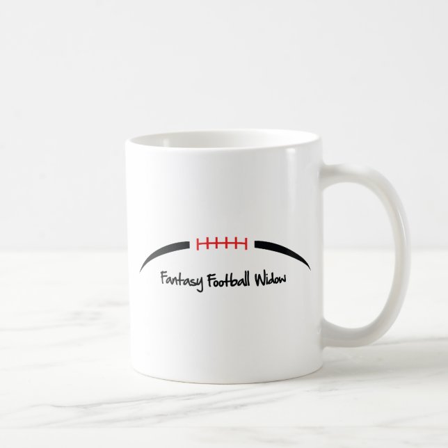 Fantasie-Fußball-Witwe Kaffeetasse (Rechts)