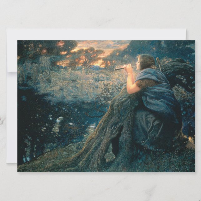 Fantasie in Twilight (von Edward Robert Hughes) Karte (Vorderseite)