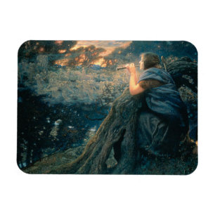 Fantasie in Twilight (von Edward Robert Hughes) Magnet