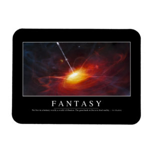 Fantasie: Inspirierend Zitat Magnet