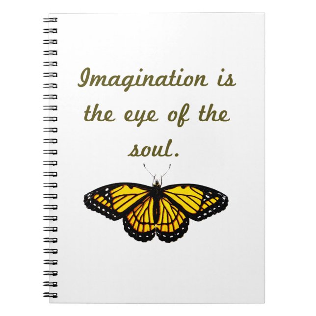 Fantasie ist das Auge des Souls Notizblock (Vorderseite)