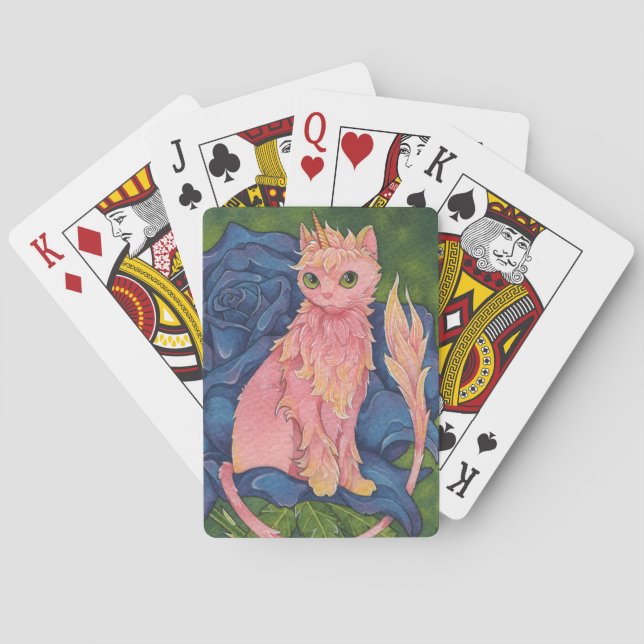 Fantasie-Katzen-Oracle-Bestätigung - Schönheit Spielkarten (Rückseite)
