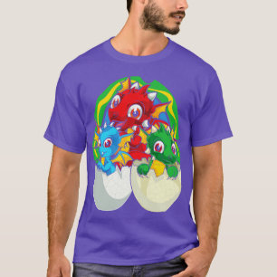 Fantasie Kreatur Mythisches Tier Süßer Drache T-Shirt