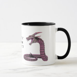 Fantasie Kreatur Rosa Lila Tasse