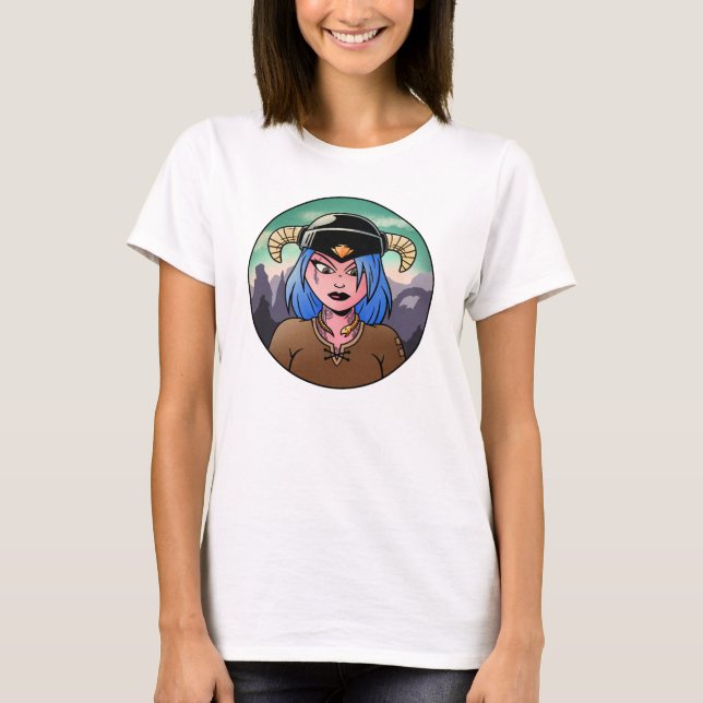 Fantasie Krieger  T-Shirt (Vorderseite)