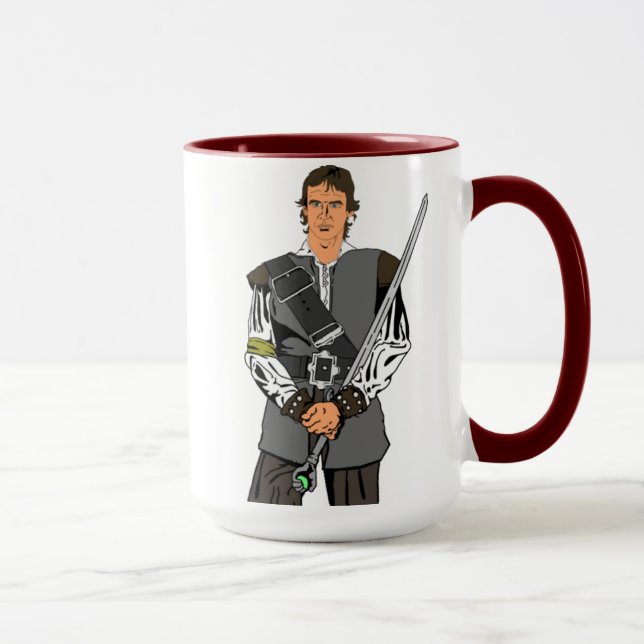 Fantasie-Krieger und Kriegsherrn-Tasse Tasse (Rechts)