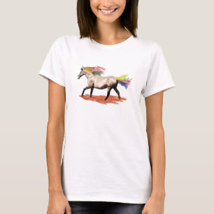 Fantasie-Kunst - Regenbogen-Pferd T-Shirt