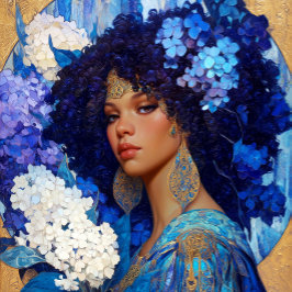 Fantasie-Kunst Schwarze Mädchen Schwarze Königin G Poster