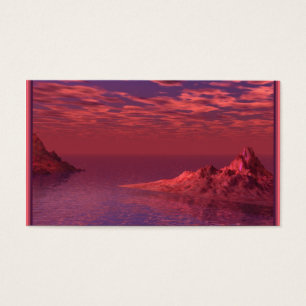 Fantasie-Landschaft - Berge an der Dämmerung