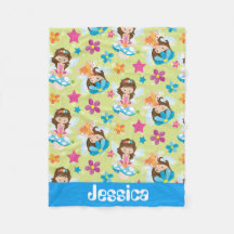 Fantasie-Mädchendecke Muster des Spaßes addieren