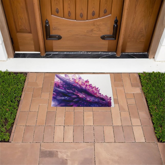 Fantasie Mystical Amethyst Crystal Dragon Beast Fußmatte (Außenbereich)
