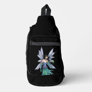 Fantasie-Nacht-Himmel-Fee mit Stab Crossbody Bag