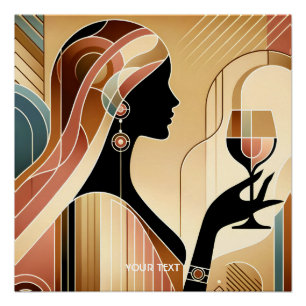 Fantasie Niedlich auffallend Frauenprofil Poster
