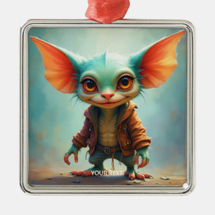 Fantasie Niedlich Kleine Adorable Kreatur Ornament Aus Metall