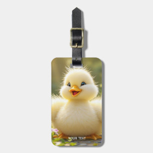 Fantasie Niedlich lachen Fluffy Duck Gepäckanhänger