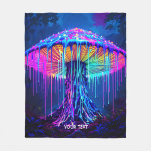 Fantasie Niedlich Mushroom Surreal Forest Fleecedecke