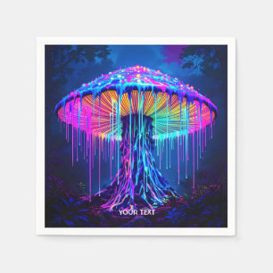 Fantasie Niedlich Mushroom Surreal Forest Serviette