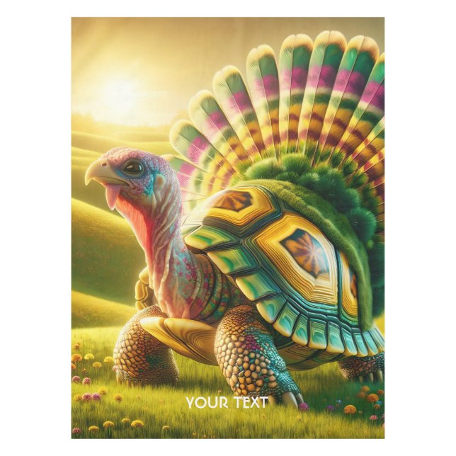 Fantasie Niedlich Türkei Turtle Mix Tischdecke (Vorderseite)