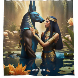 Fantasie Niedlich Vivid Ägypten Gott Frau Duschvorhang