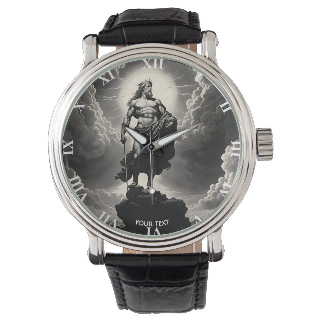 Fantasie Niedlich Vivid Griechisch Wolken Armbanduhr (Vorderseite)