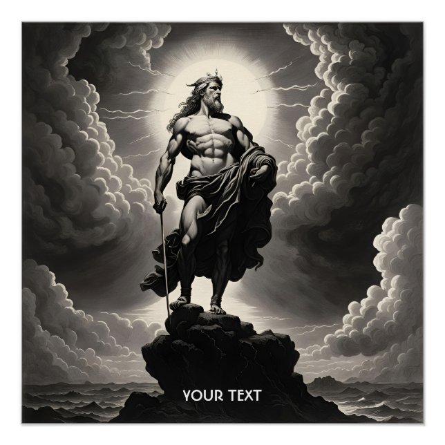Fantasie Niedlich Vivid Griechisch Wolken Poster (Vorderseite)