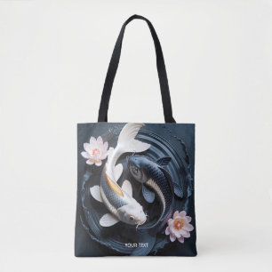 Fantasie Niedlich zwei Koi Fische Tasche