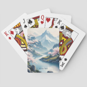 Fantasie Niedliche japanische Frühlingsherstellung Spielkarten
