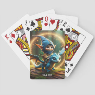 Fantasie Niedliche kleine fliegende Kreatur Spielkarten