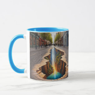 Fantasie Niedliche, lebendige optische Illusion St Tasse