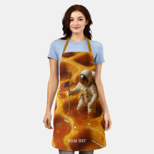 Fantasie Niedlicher Astronaut auf Ahorn Schürze