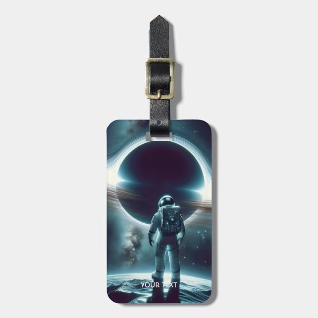 Fantasie Niedlicher Astronaut Gepäckanhänger (Vorderseite vertikal)
