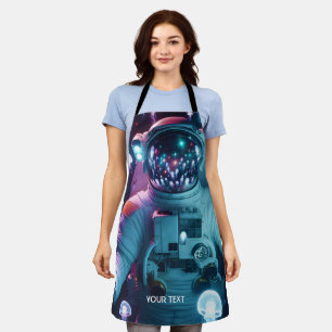Fantasie Niedlicher Astronautenquellenraum Schürze