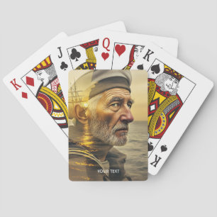 Fantasie Niedliches Altes Sailmeer Spielkarten