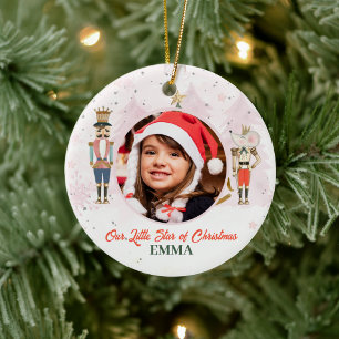 Fantasie-Nussknacker-Weihnachts-Ballerina-Foto Keramik Ornament