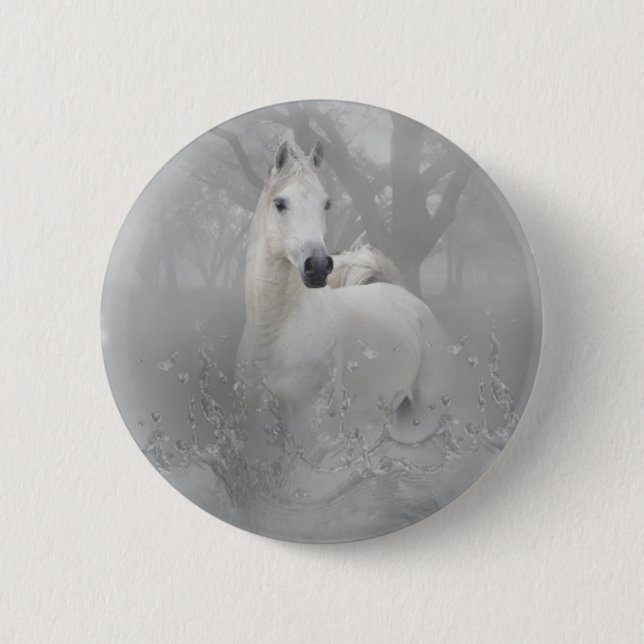 Fantasie-Pferd Button (Vorderseite)