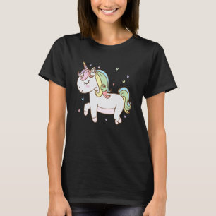 Fantasie Pferd Einhorn läuft träumerisch T-Shirt