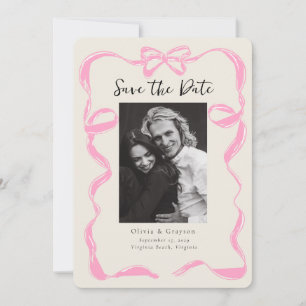 Fantasie-Pfingstrose-Foto-Schleife Save-the-Date Save The Date