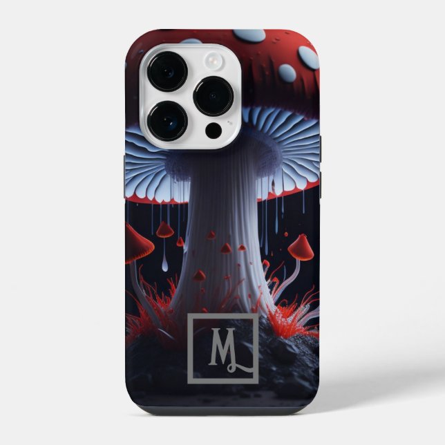 Fantasie-Pilz iPhone 14 Pro Hülle (Rückseite)