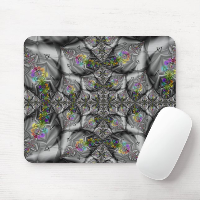 Fantasie | Rainbow Fraktal Art Mousepad (Mit Mouse)