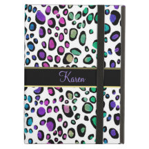 Fantasie-Regenbogen-Glitzer-Leopard-Druck iPad