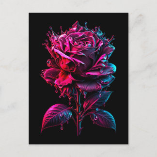 Fantasie-Rose Postkarte