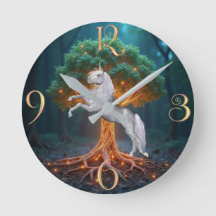 Fantasie Runde Wanduhr